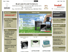 Tablet Screenshot of barnardstamp.com
